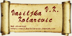 Vasiljka Kolarević vizit kartica